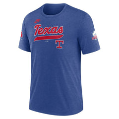 Texas Rangers Nike Cooperstown Collection Eras Tri-Blend T-Shirt Near Me