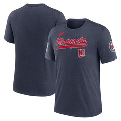 Minnesota Twins Nike Cooperstown Collection Eras Tri-Blend T-Shirt Online