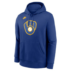 Milwaukee Brewers Nike Cooperstown Collection Logo Club Hoodie for sale
