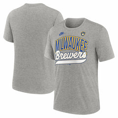 Milwaukee Brewers Nike Cooperstown Collection Retro Tri-Blend T-Shirt Outlet