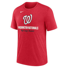 Washington Nationals Nike Logo Tri-Blend T-Shirt Outlet