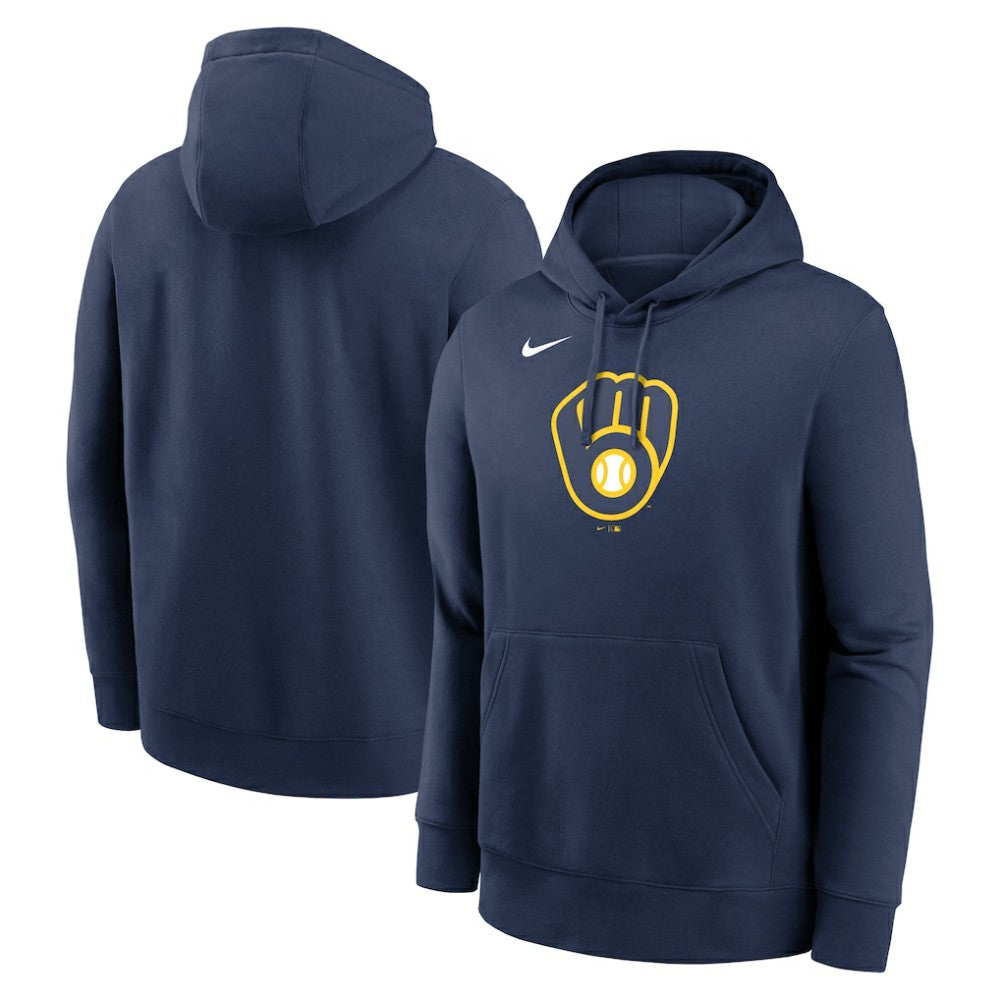 Milwaukee Brewers Nike Logo Club Fleece Hoodie Online