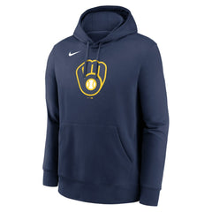 Milwaukee Brewers Nike Logo Club Fleece Hoodie Online
