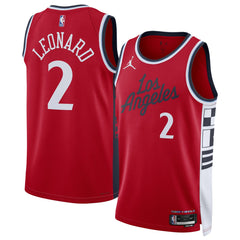Kawhi Leonard LA Clippers Jordan Brand Unisex 2024/25 Swingman Jersey Statement Edition Red