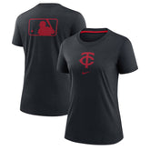Minnesota Twins Nike Women's Authentic Collection Early Work Tri-Blend T-Shirt Outlet