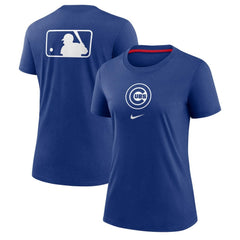 Chicago Cubs Nike Women's Authentic Collection Early Work Tri-Blend T-Shirt Outlet