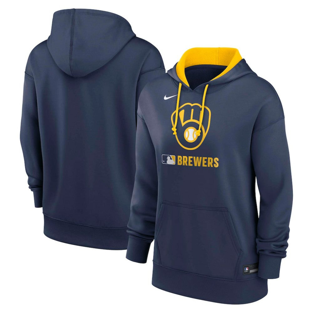 Milwaukee Brewers Nike Women's Authentic Collection Therma-FIT Hoodie Outlet