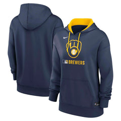Milwaukee Brewers Nike Women's Authentic Collection Therma-FIT Hoodie Outlet