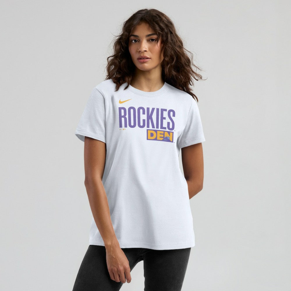 Colorado Rockies Nike Women's 2025 City Connect Wordmark T-Shirt Outlet