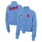 St. Louis Cardinals Nike Women's Cooperstown Collection Phoenix Fleece Half-Zip Sweatshirt Online