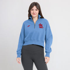 St. Louis Cardinals Nike Women's Cooperstown Collection Phoenix Fleece Half-Zip Sweatshirt Online