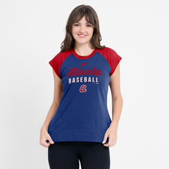 Atlanta Braves Nike Women's Cooperstown Collection Raglan Dri-FIT T-Shirt Outlet