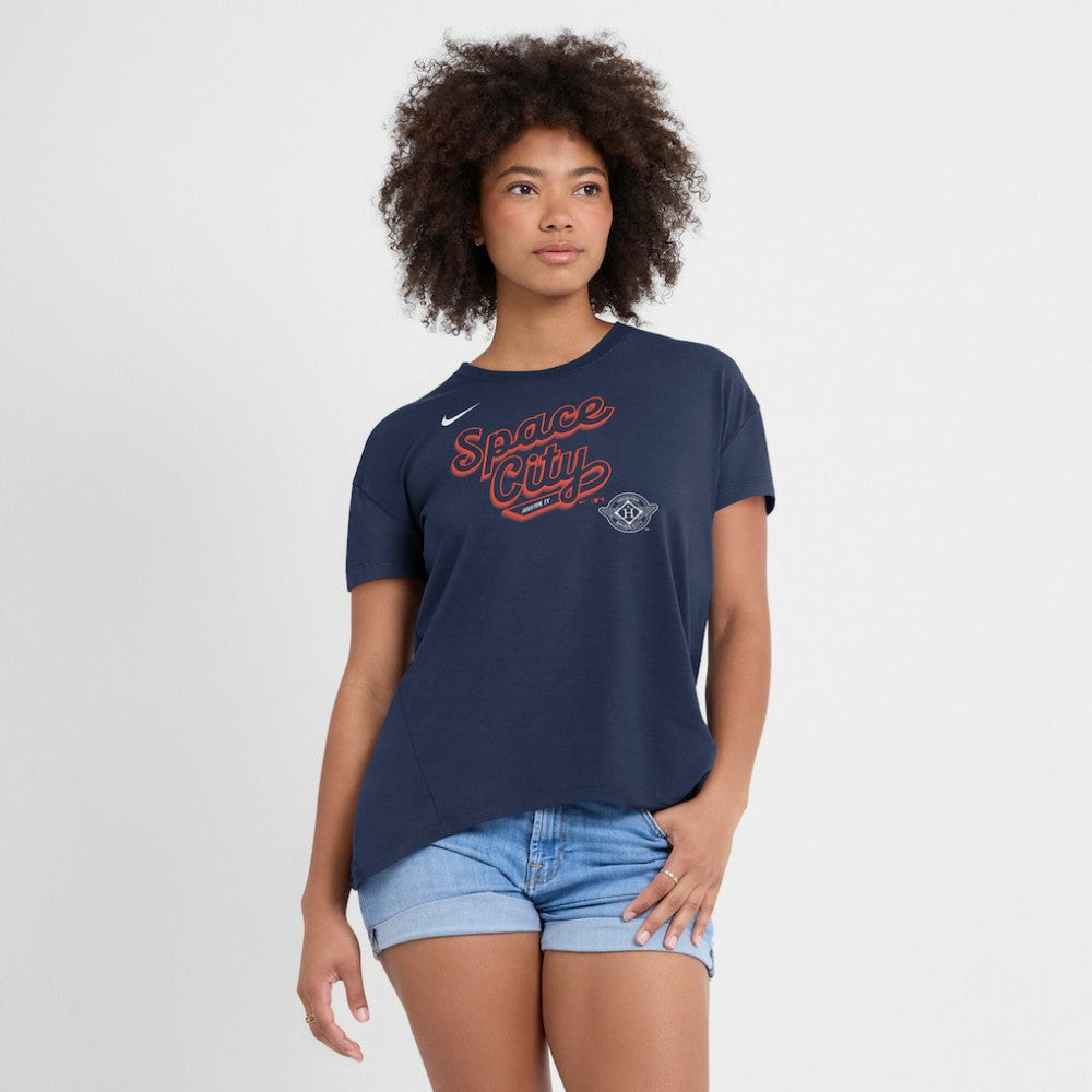 Houston Astros Nike Women's 2025 City Connect Flowy Fashion Tri-Blend Dri-FIT T-Shirt Near Me