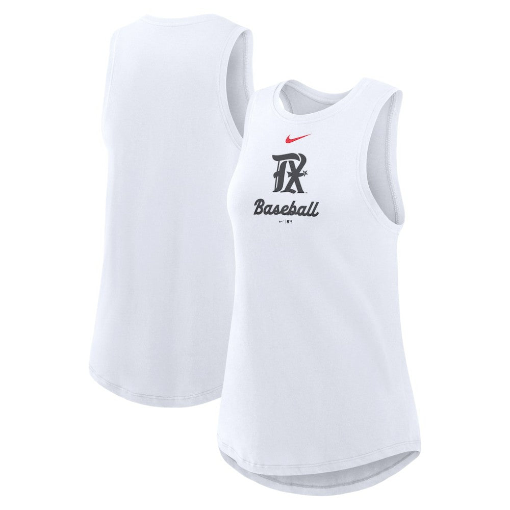 Texas Rangers Nike Women's City Connect Tricode High Neck Dri-FIT Tank Top Sale