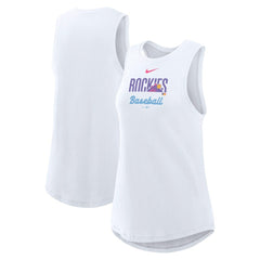 Colorado Rockies Nike Women's City Connect Tricode High Neck Dri-FIT Tank Top Discount
