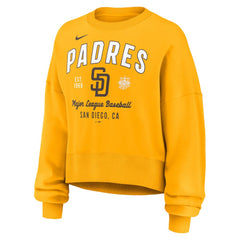 San Diego Padres Nike Women's Oversized High Hip Pullover Sweatshirt Outlet
