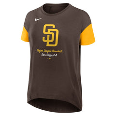 San Diego Padres Nike Women's Flowy Fashion Tri-Blend Dri-FIT T-Shirt for sale