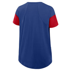 Texas Rangers Nike Women's Flowy Fashion Tri-Blend Dri-FIT T-Shirt Outlet