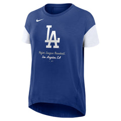 Los Angeles Dodgers Nike Women's Flowy Fashion Tri-Blend Dri-FIT T-Shirt Discount