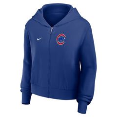 Chicago Cubs Nike Women's Cropped Chill Full-Zip Hoodie Online