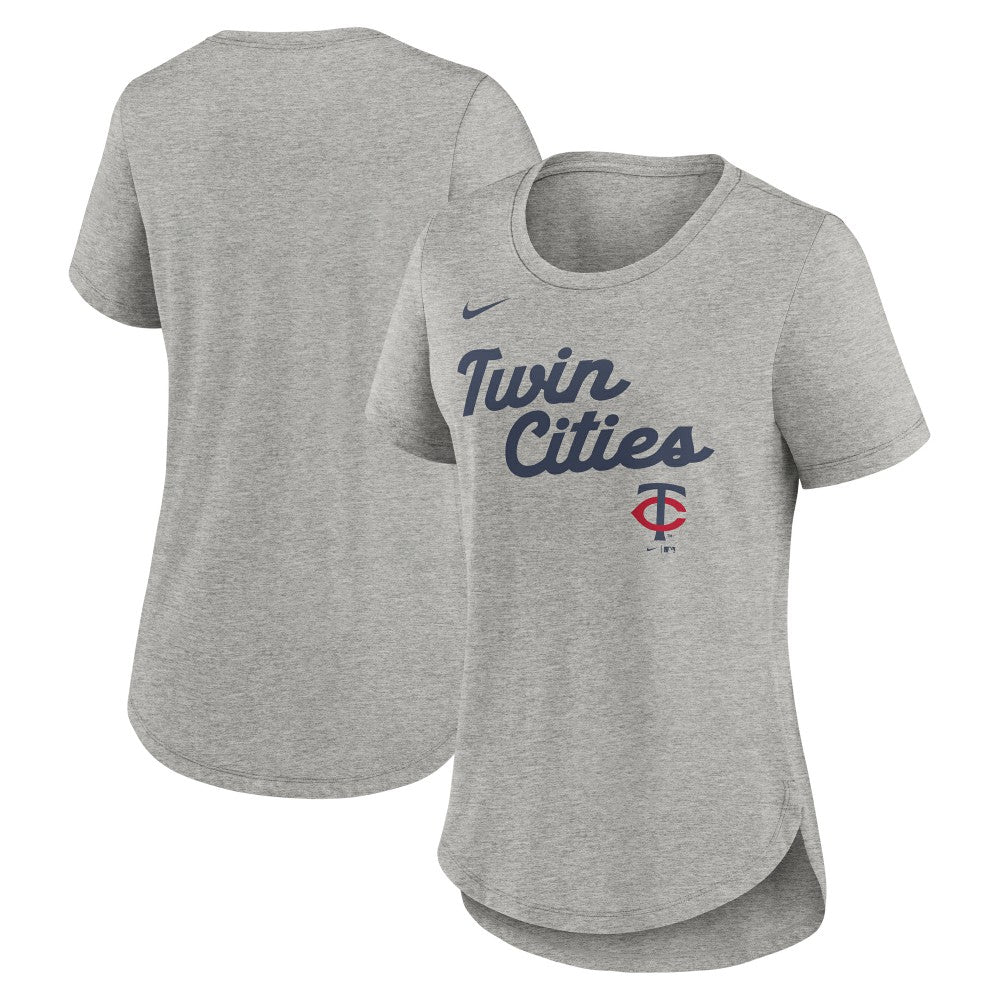 Minnesota Twins Nike Women's Script Tri-Blend T-Shirt Outlet