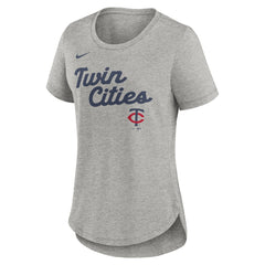 Minnesota Twins Nike Women's Script Tri-Blend T-Shirt Outlet