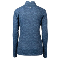 Seattle Mariners Cutter & Buck Women's Traverse Camo Print Stretch Quarter-Zip Top Sale