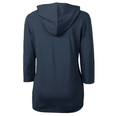 Cleveland Guardians Cutter & Buck Women's DryTec Virtue Eco Pique Recycled 3/4-Sleeve Half-Zip Pullover Hoodie Online