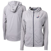 Los Angeles Dodgers Cutter & Buck Women's Adapt Eco Knit Hybrid Recycled Full-Zip Hoodie Online