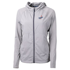 Los Angeles Dodgers Cutter & Buck Women's Adapt Eco Knit Hybrid Recycled Full-Zip Hoodie Online