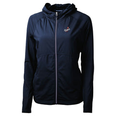 Los Angeles Dodgers Cutter & Buck Women's Adapt Eco Knit Hybrid Recycled Full-Zip Hoodie Sale