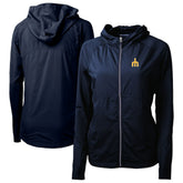 Seattle Mariners Cutter & Buck Women's Adapt Eco Knit Hybrid Recycled Full-Zip Hoodie Outlet