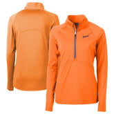 Detroit Tigers Cutter & Buck Women's DryTec Adapt Eco Knit Stretch Recycled Raglan Half-Zip Top Discount