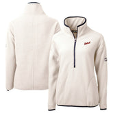 Detroit Tigers Cutter & Buck Women's Cascade Eco Sherpa Fleece Half-Zip Pullover Jacket Online