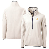Seattle Mariners Cutter & Buck Women's Cascade Eco Sherpa Fleece Half-Zip Pullover Jacket Discount