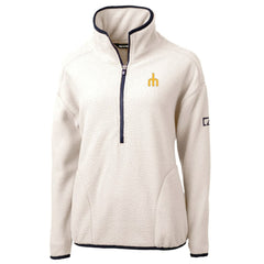 Seattle Mariners Cutter & Buck Women's Cascade Eco Sherpa Fleece Half-Zip Pullover Jacket Discount