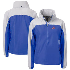 Atlanta Braves Cutter & Buck Women's Charter Eco Recycled Half-Zip Anorak Jacket Online