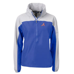 Atlanta Braves Cutter & Buck Women's Charter Eco Recycled Half-Zip Anorak Jacket Online