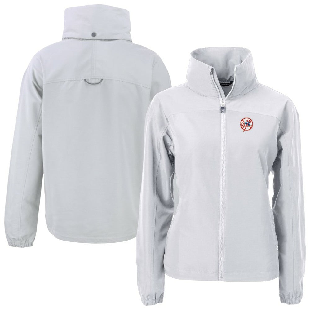 New York Yankees Cutter & Buck Women's Cooperstown Collection Charter Eco Recycled Full-Zip Jacket for sale