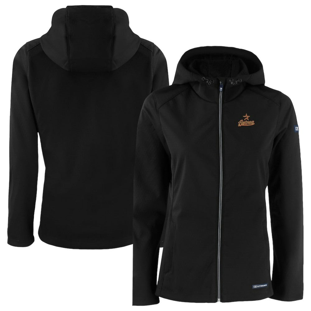 Houston Astros Cutter & Buck Women's Evoke Eco Softshell Recycled Full-Zip Jacket Sale