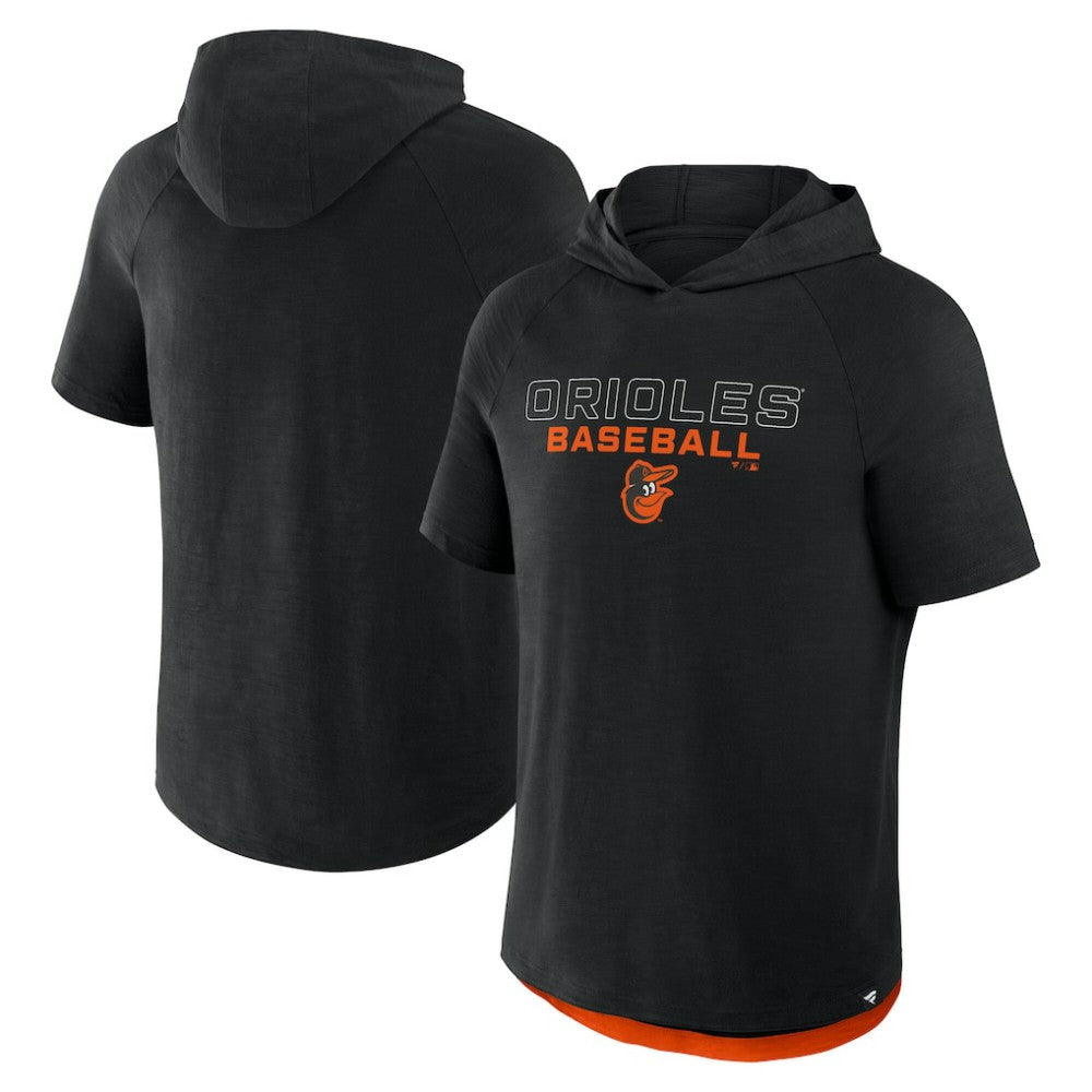 Baltimore Orioles Fanatics Clubhouse Optimal Play Raglan Hoodie T-Shirt for sale