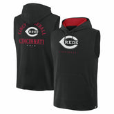Cincinnati Reds Fanatics Fire Speed Sleeveless Pullover Hoodie Outlet
