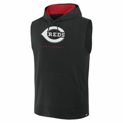 Cincinnati Reds Fanatics Fire Speed Sleeveless Pullover Hoodie Outlet