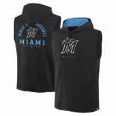 Miami Marlins Fanatics Fire Speed Sleeveless Pullover Hoodie for sale