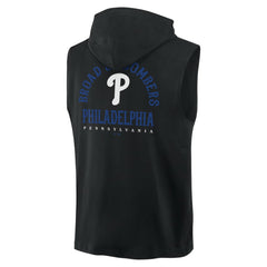 Philadelphia Phillies Fanatics Fire Speed Sleeveless Pullover Hoodie Outlet