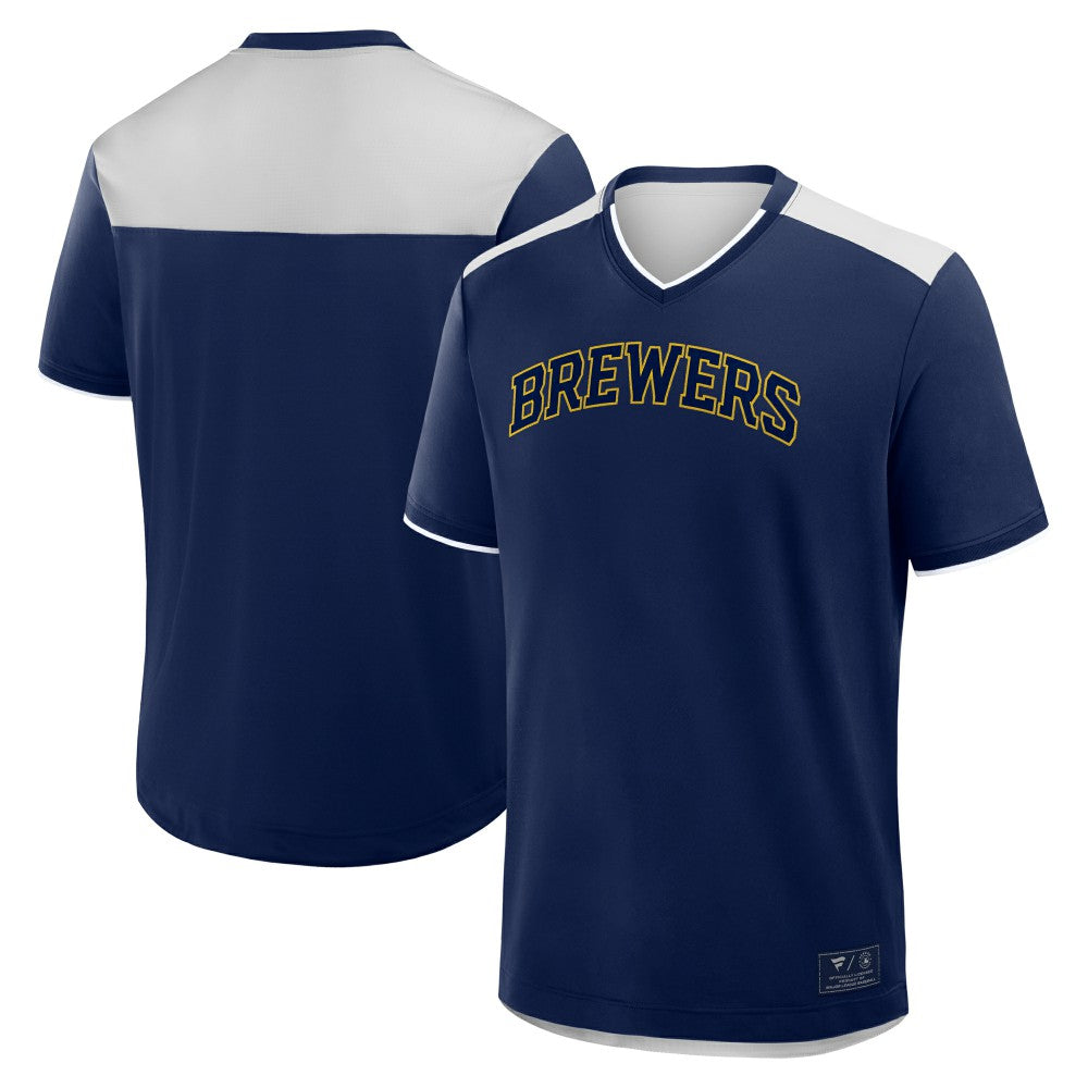 Milwaukee Brewers Fanatics Walk Off V-Neck T-Shirt Online