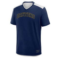 Milwaukee Brewers Fanatics Walk Off V-Neck T-Shirt Online