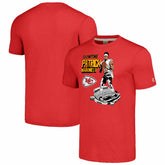 Patrick Mahomes Kansas City Chiefs Homage Unisex Caricature Player Tri-Blend T-Shirt - Red - NFL
