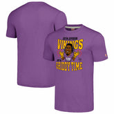 Justin Jefferson Minnesota Vikings Homage Unisex Caricature Player Tri-Blend T-Shirt - Heathered Purple - NFL