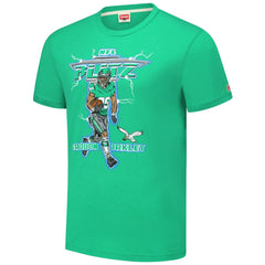 Saquon Barkley Philadelphia Eagles Homage Unisex NFL Blitz Player Tri-Blend T-Shirt - Heathered Kelly Green - NFL